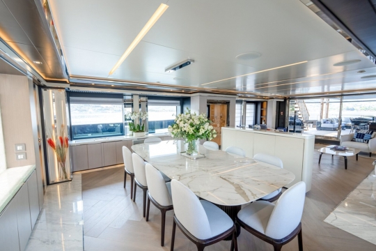 MY Provocateur - Mondomarine yacht for sale - dining area