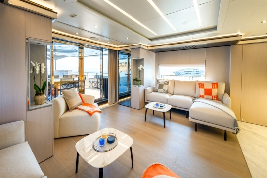 MY Provocateur - Mondomarine yacht for sale - upper deck salon 2