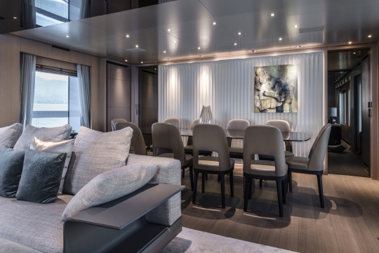 Kinda Tankoa yacht for sale - Main deck salon