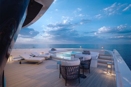 Sanlorenzo 57 Steel yacht for sale - Owner Jacuzzi 2