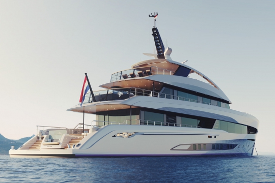 Heesen Grace - At anchor