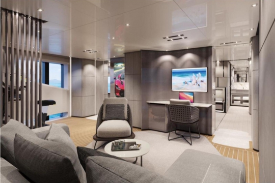 Baglietto T54 - Main deck pergola