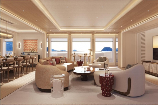 Amels 80 - main deck salon