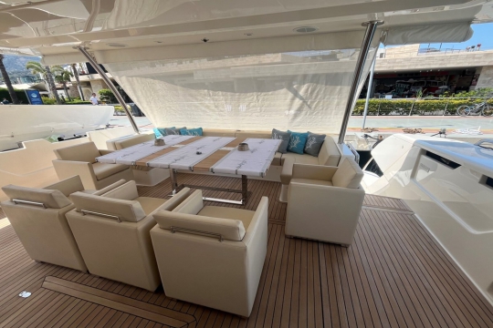 White Swan - Ferretti 960 for sale - Main Deck Aft 2