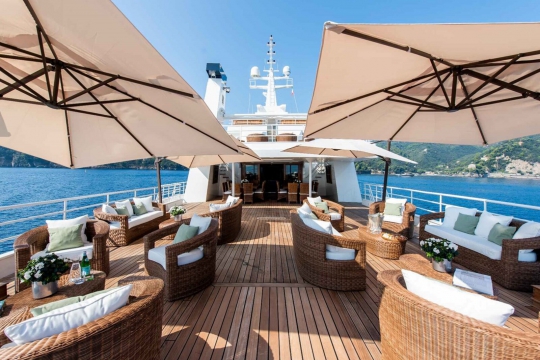 M.Y. Bleu de Nimes - Upper deck aft 1