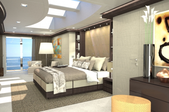 Motor Yacht Rahil - master cabin