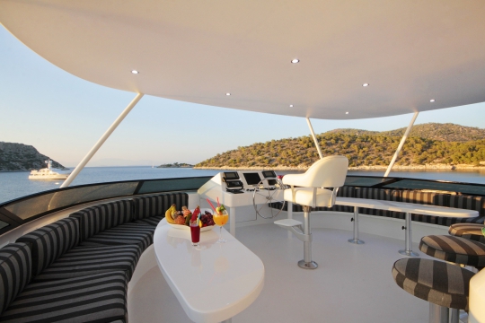 Motor Yacht Endless Summer Westport for charter - top deck