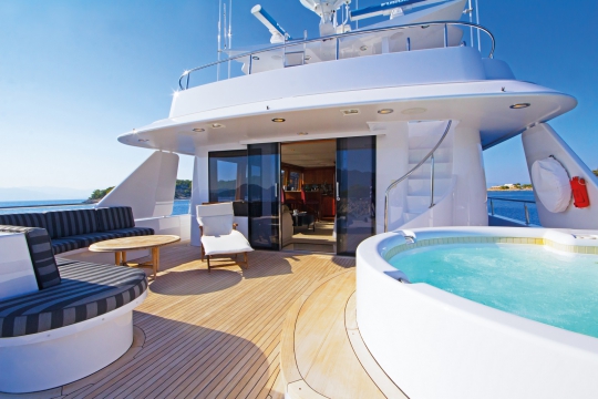 Motor Yacht Endless Summer Westport for charter - jacuzzi deck