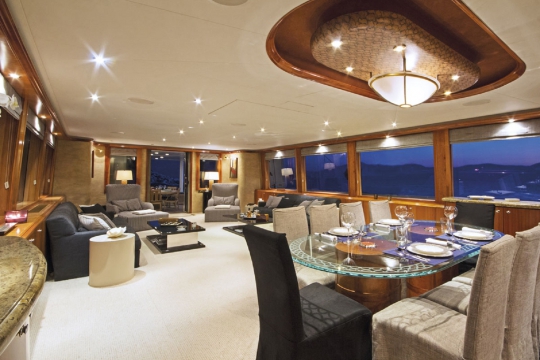 Motor Yacht Endless Summer Westport for charter - main saloon