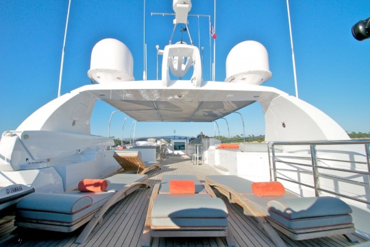 Motor Yacht Gems for charter - sun deck