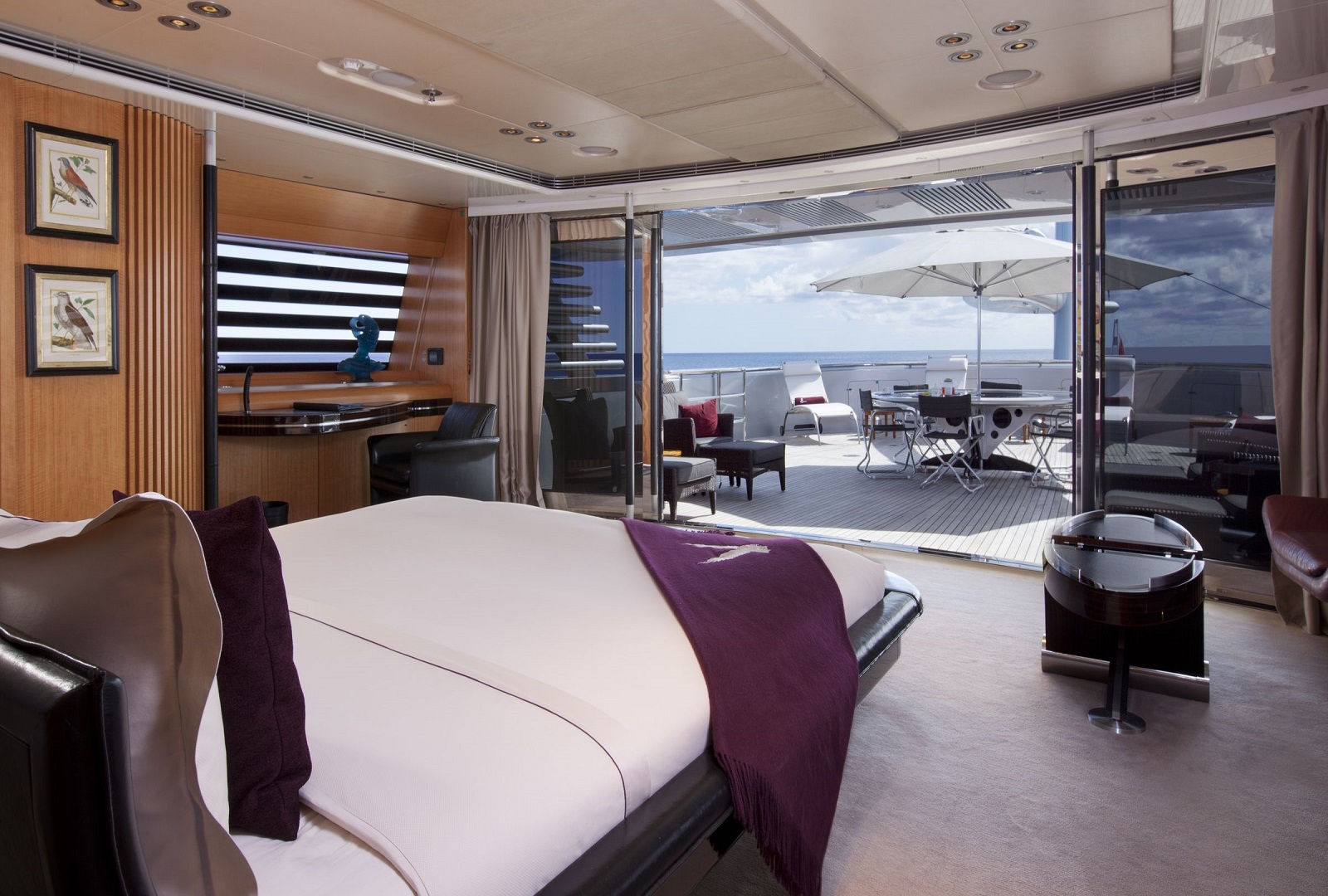 inside the maltese falcon yacht